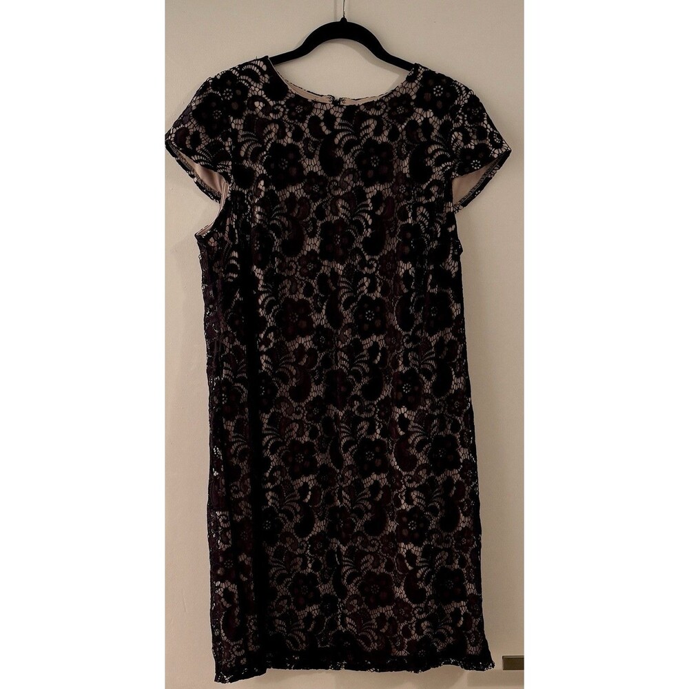 Ivy & Blue Maggie Boutique Black Lace Dress 14W Fancy Wedding